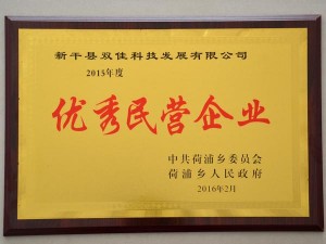 2015年度優(yōu)秀民營(yíng)企業(yè)